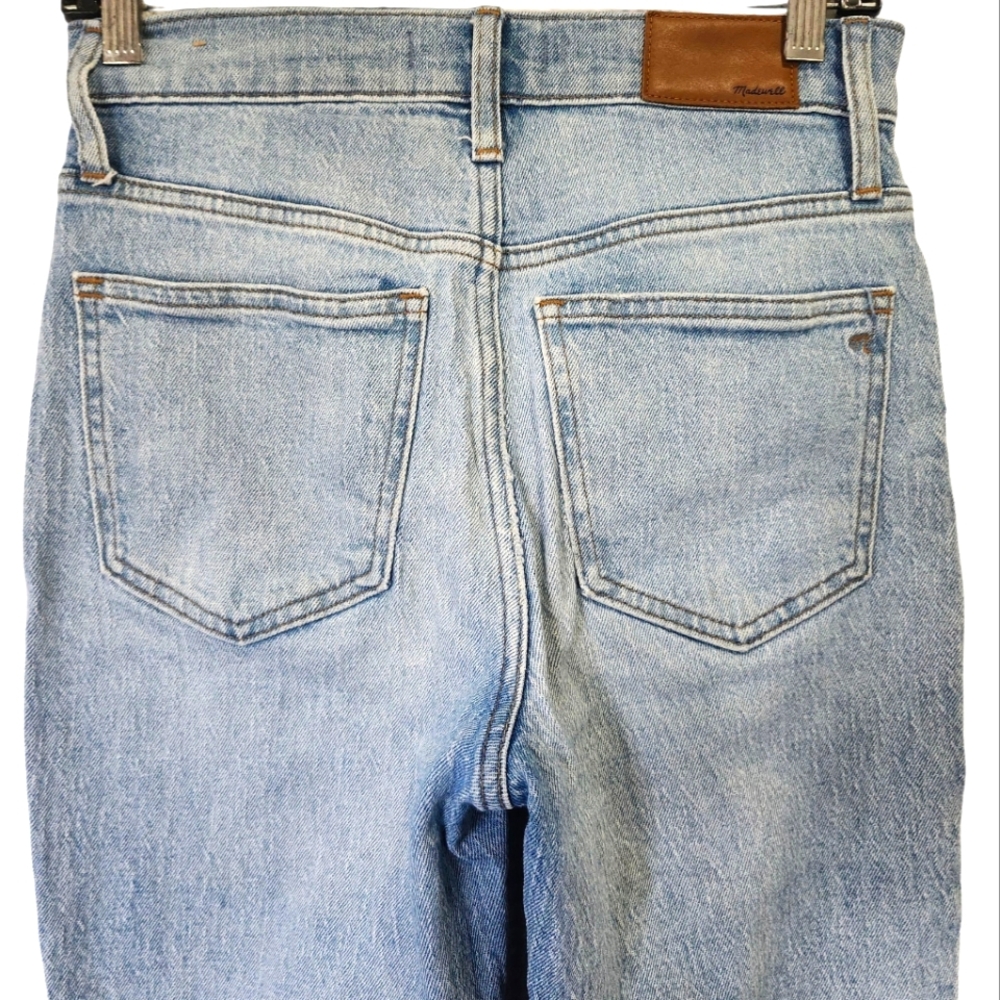 MADEWELL The Perfect Vintage Crop Jean Size 25 Light Wash Frayed Hem - Picture 4 of 13